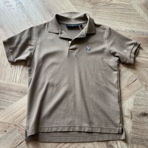 Psycho Bunny Tan Polo Shirt with Embroidered Logo